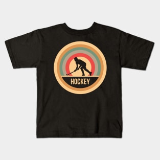 Vintage Retro Hockey Gift For Hockey Players Kids T-Shirt